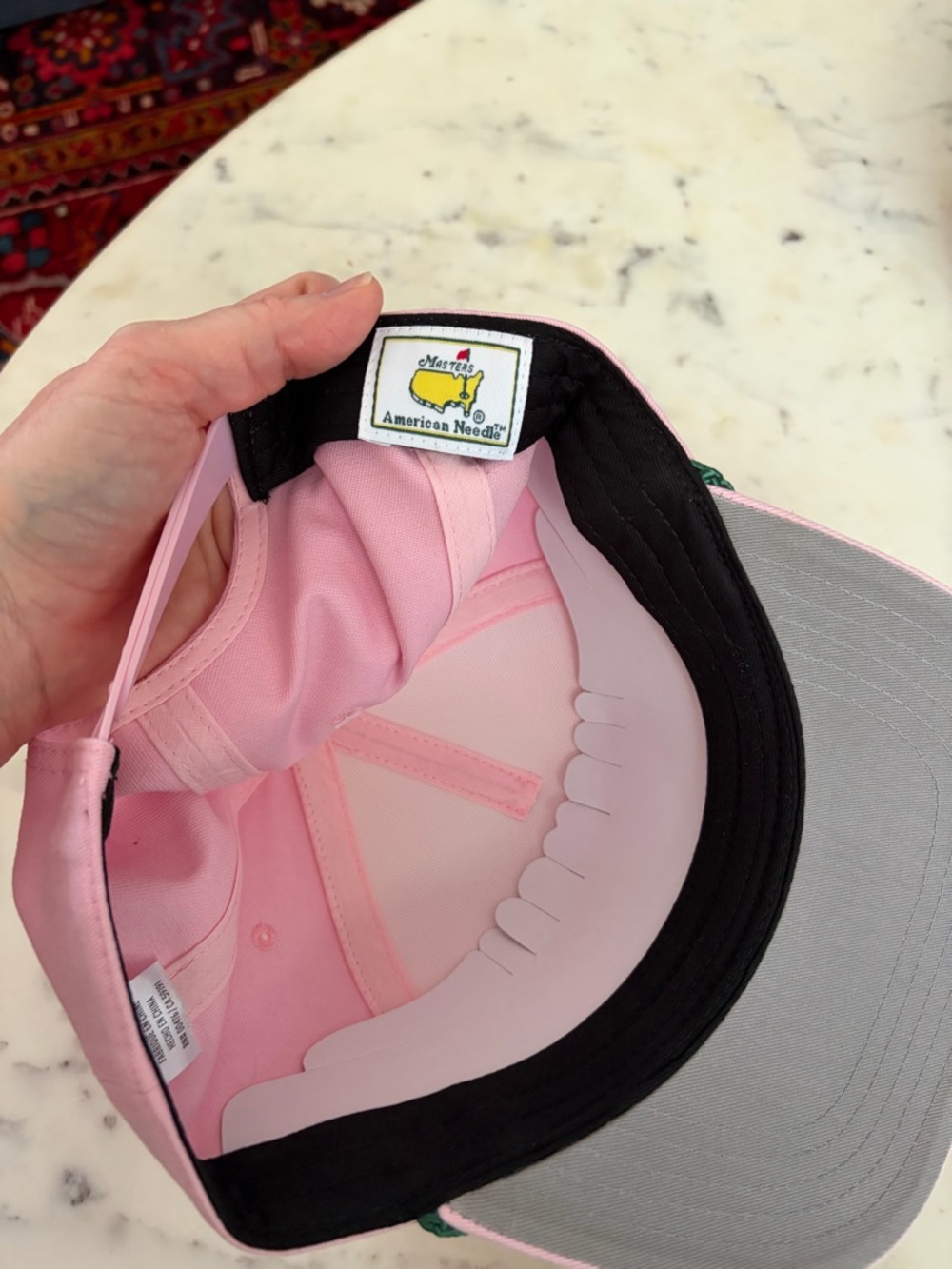 Masters "Azalea" Pink and Green Rope Hat - Picture 4 of 4